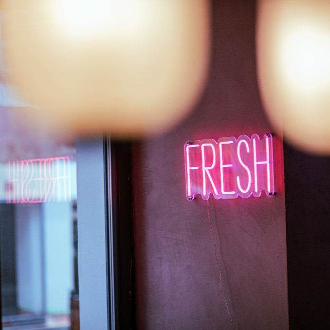 Placa de neon fresca - The Art Neon