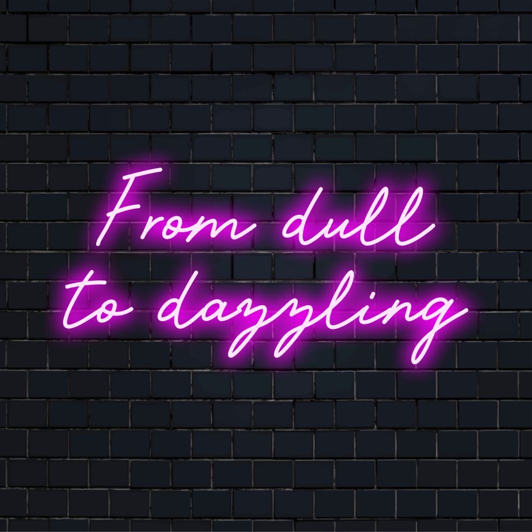 Letreiro de neon LED vibrante e personalizado, transformando espaços com arte neon personalizada, perfeito para adicionar estilo e personalidade a qualquer decoração.