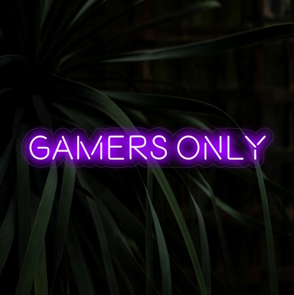 "Placa de neon exclusiva para jogadores" - Ilumina com vibrações exclusivas para jogos, perfeita para espaços dedicados a jogos e salas de entretenimento, convidando apenas os jogadores mais apaixonados.
