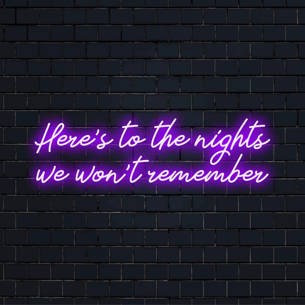 Placa de LED neon personalizada celebrando noites inesquecíveis; arte de parede vibrante que adiciona um brilho aconchegante a qualquer espaço.