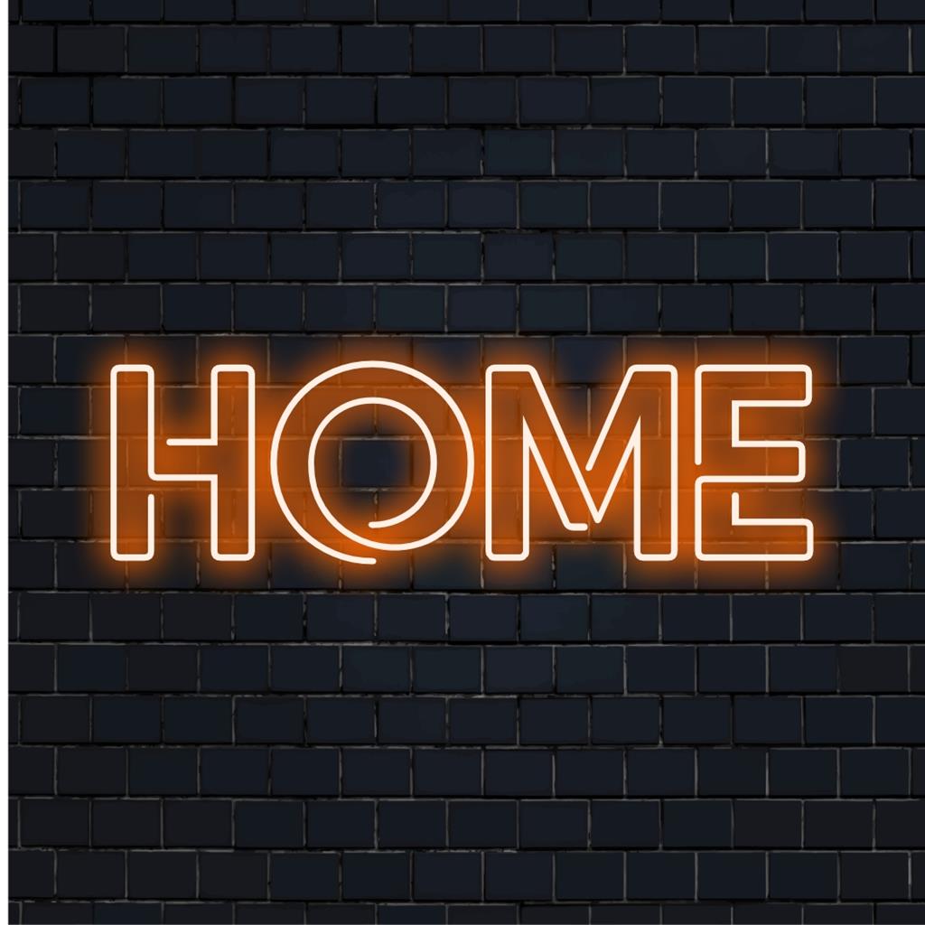 Uma vibrante placa de LED neon, com uma mistura impressionante de elementos neon coloridos para uma decoração elegante para sua casa.