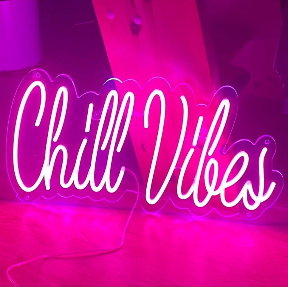 Letreiro Neon Chill Vibes - The Art Neon