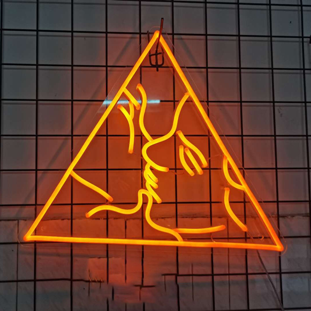Kiss couple Neon Sign