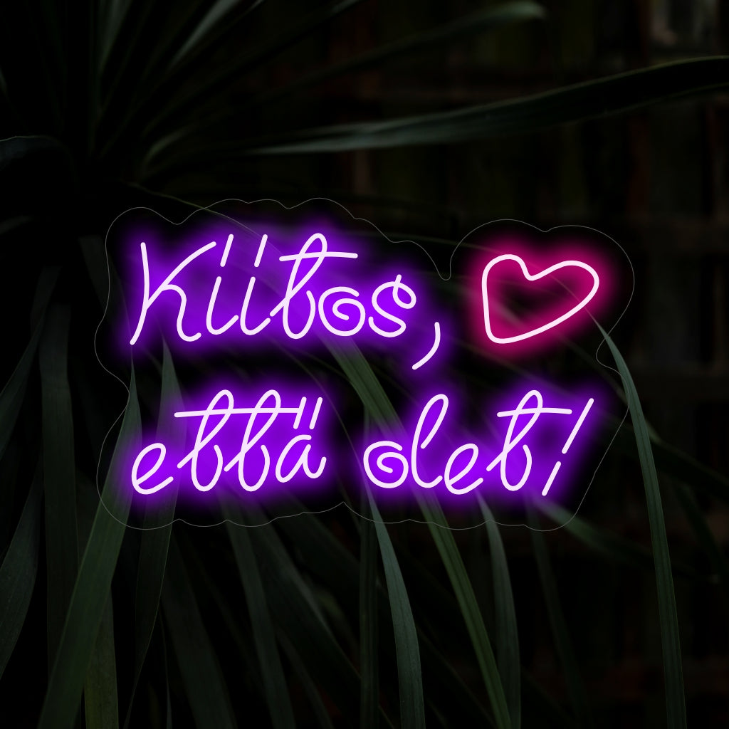 "Kiitos, Ett�� Olet! Letreiro de neon" irradia apreço com um toque sincero. Perfeito para espaços onde a gratidão e o aconchego são valorizados.