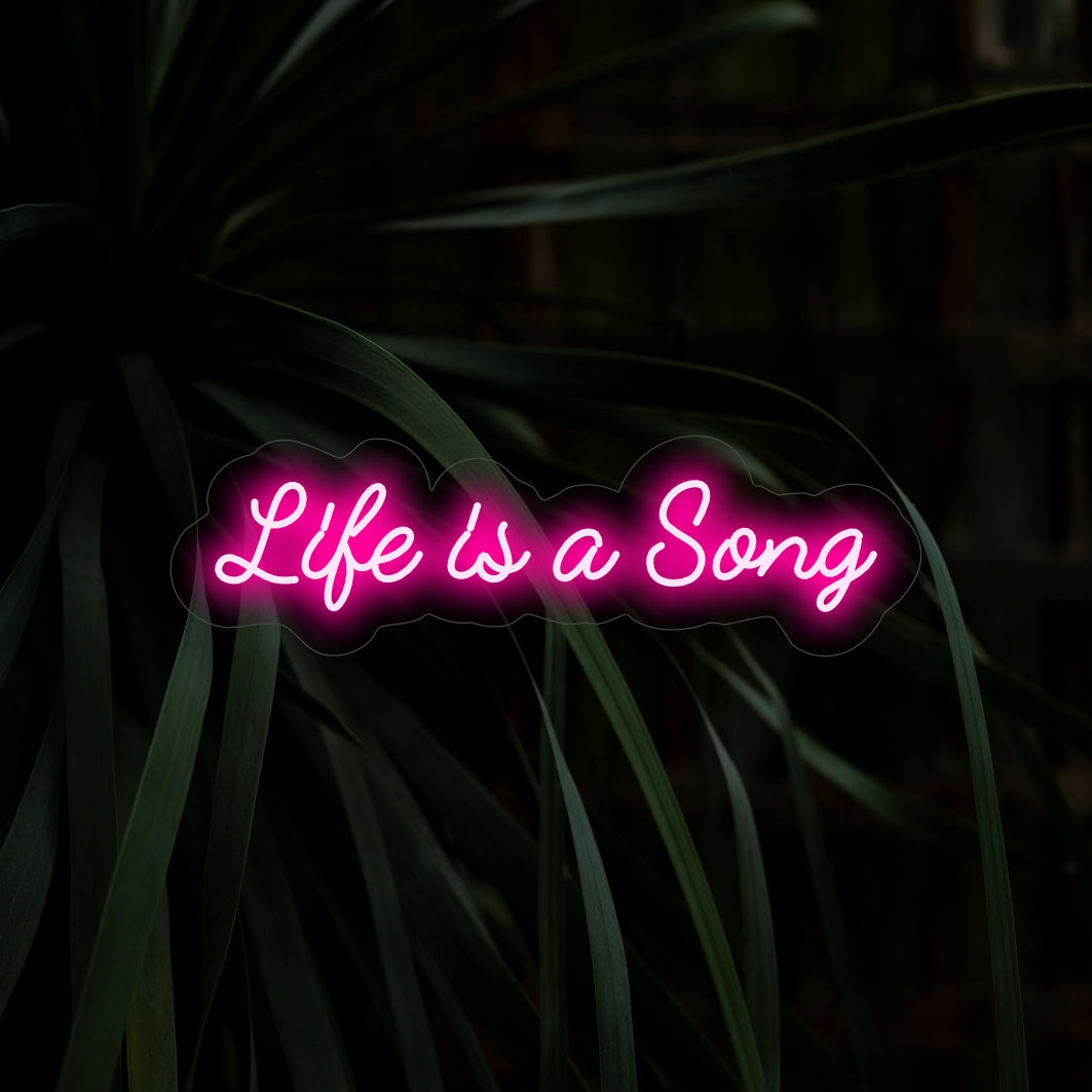 Letreiro Neon "A Vida É Bela" - Eleve seu espaço com positividade. Perfeito para uma atmosfera vibrante e inspiradora. Celebre a beleza da vida sem esforço.
