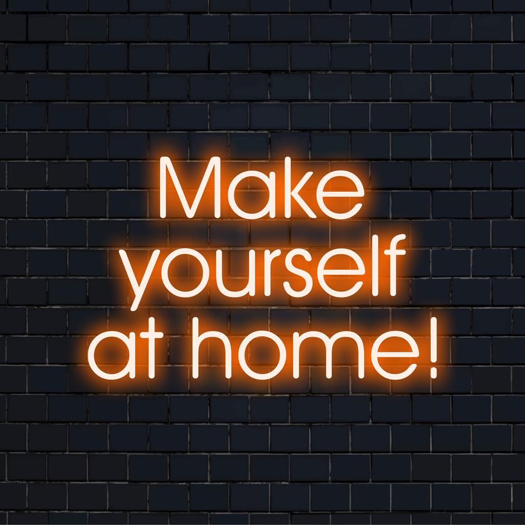 Placa de LED neon personalizada com design vibrante, perfeita para decoração de casa; adicione um toque acolhedor e aconchegante a qualquer espaço.