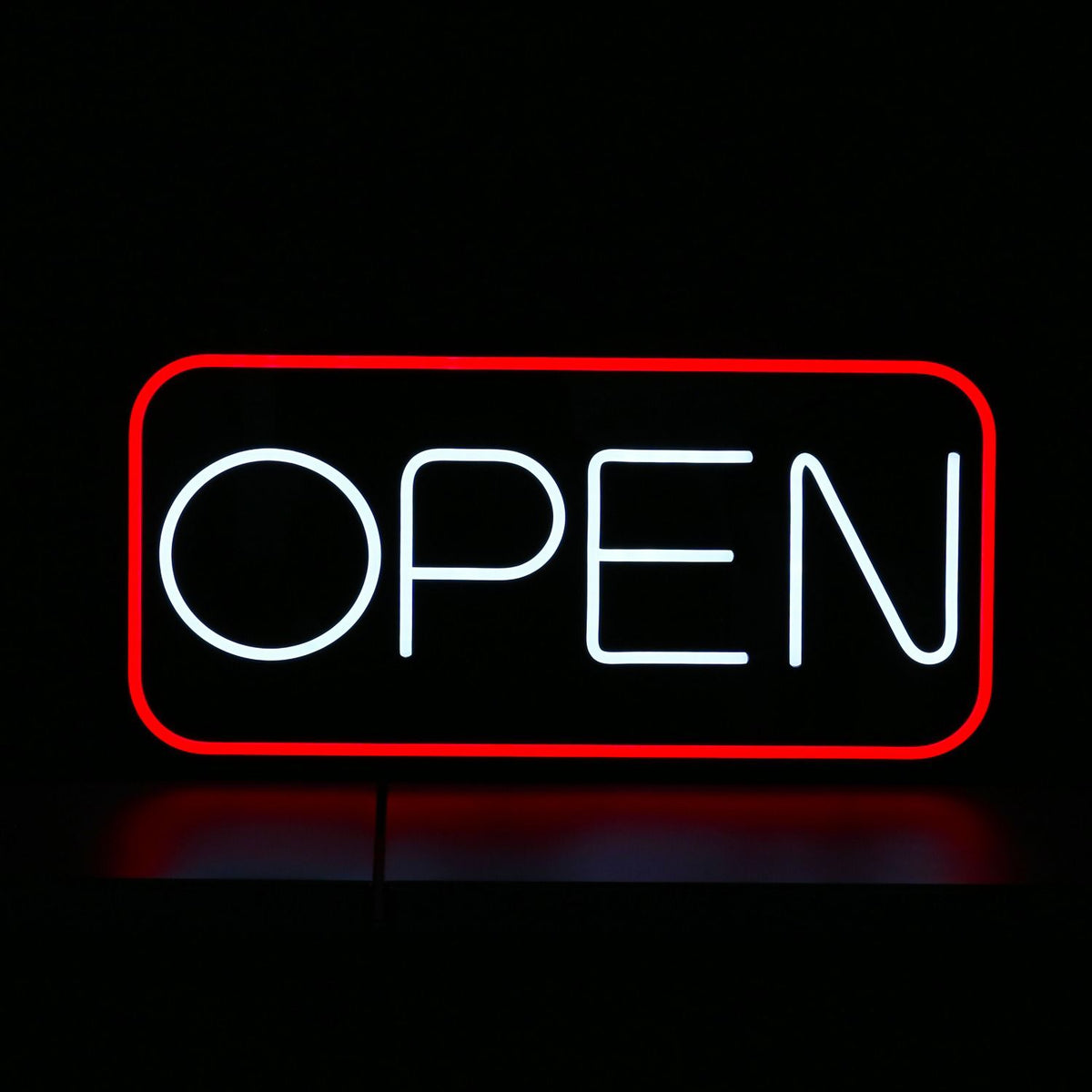 Placa de Neon Aberta