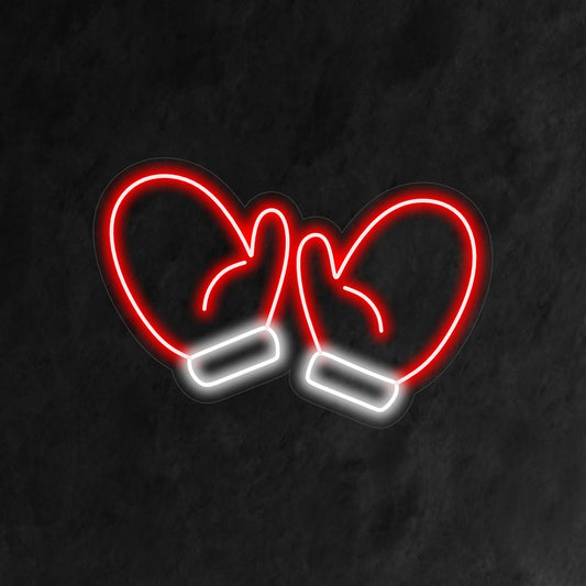 "Pair Winter Gloves Neon Sign" is a cozy and seasonal addition, perfect for spaces that capture the warmth and comfort of winter. Illuminate with a touch of cold-weather charm!