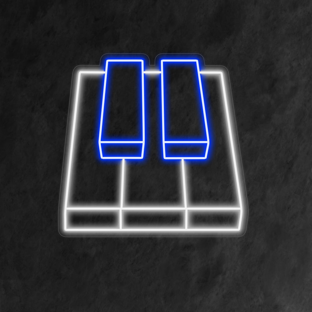 "Placa de Neon com Teclado de Piano" é um toque musical e elegante, perfeito para espaços que apreciam a elegância das teclas de piano. Ilumine com um toque harmonioso!