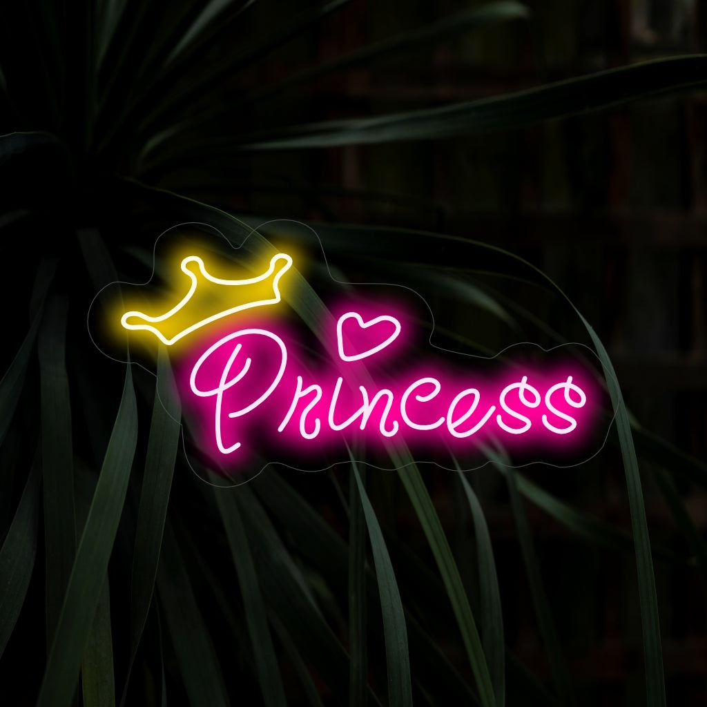 O "Placa Neon Princesa" é um toque majestoso e encantador, perfeito para espaços que celebram o mundo fantástico das princesas. Ilumine com charme real e fantasia!