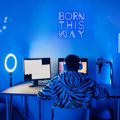 Born This Way Letreiro de LED USB 5V - Econômico