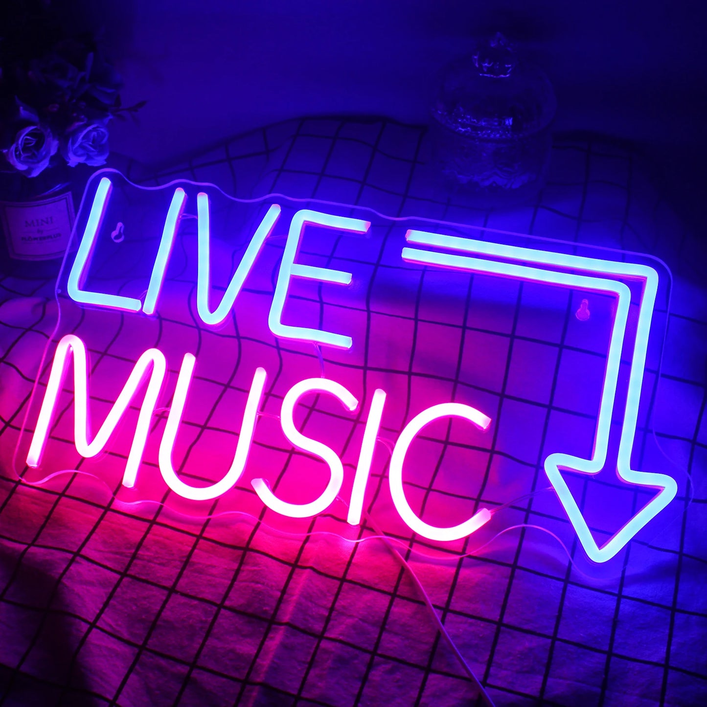 Live Music 5V USB LED Neon Sign - Budget Friendly