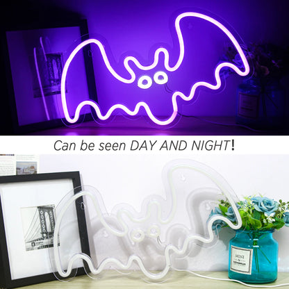 Bat 5V USB LED Neon Sign - Budget Friendly