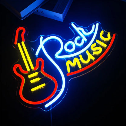 Letras de LED para Música Rock com USB 5V - Econômico