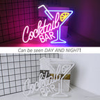 Letreiro de LED USB 5V para Bar de Coquetéis - Econômico