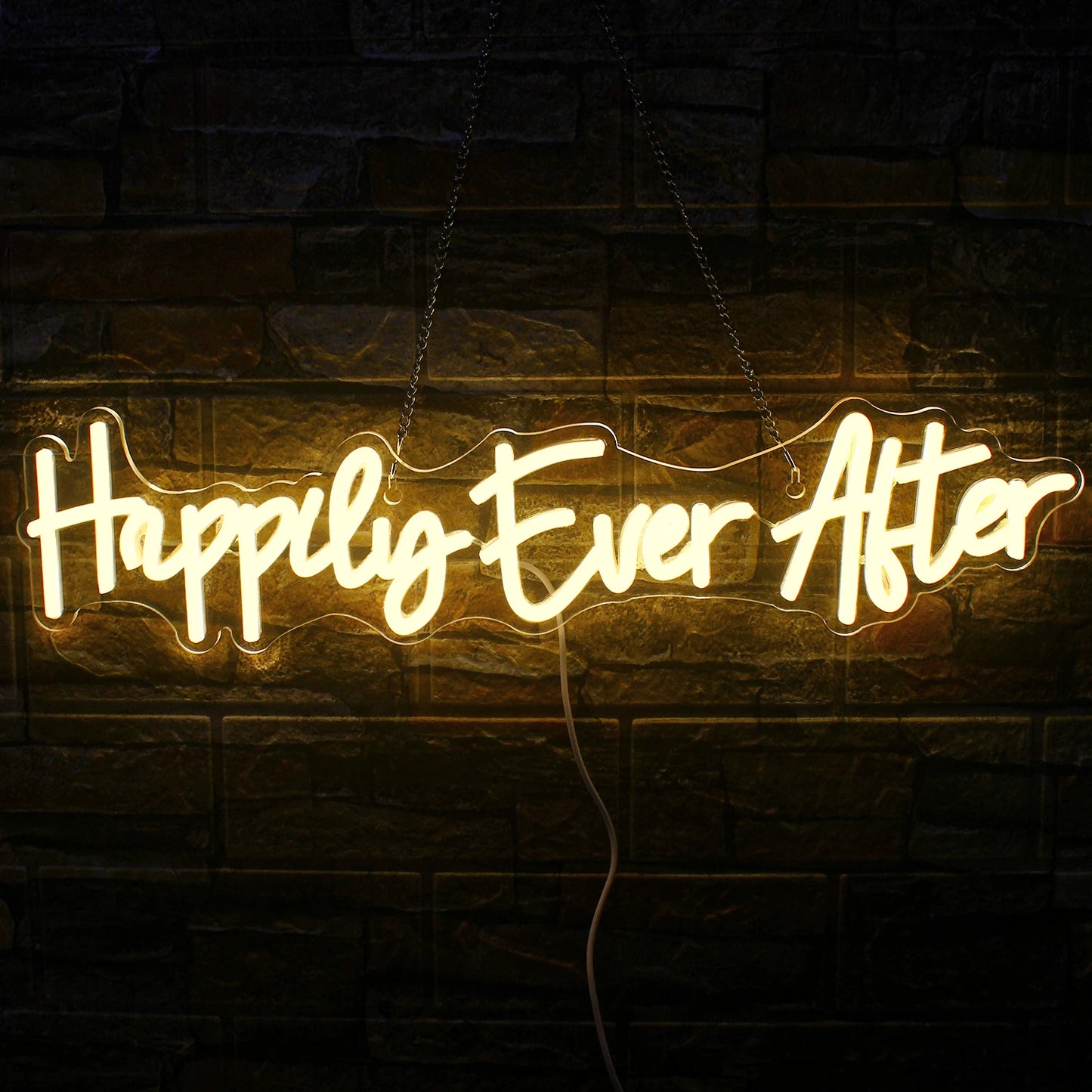 Happily Ever After 5V USB LED Neon Sign - Budget Friendly