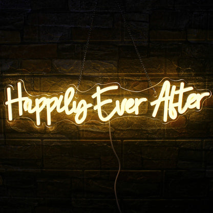 Happily Ever After 5V USB LED Neon Sign - Budget Friendly