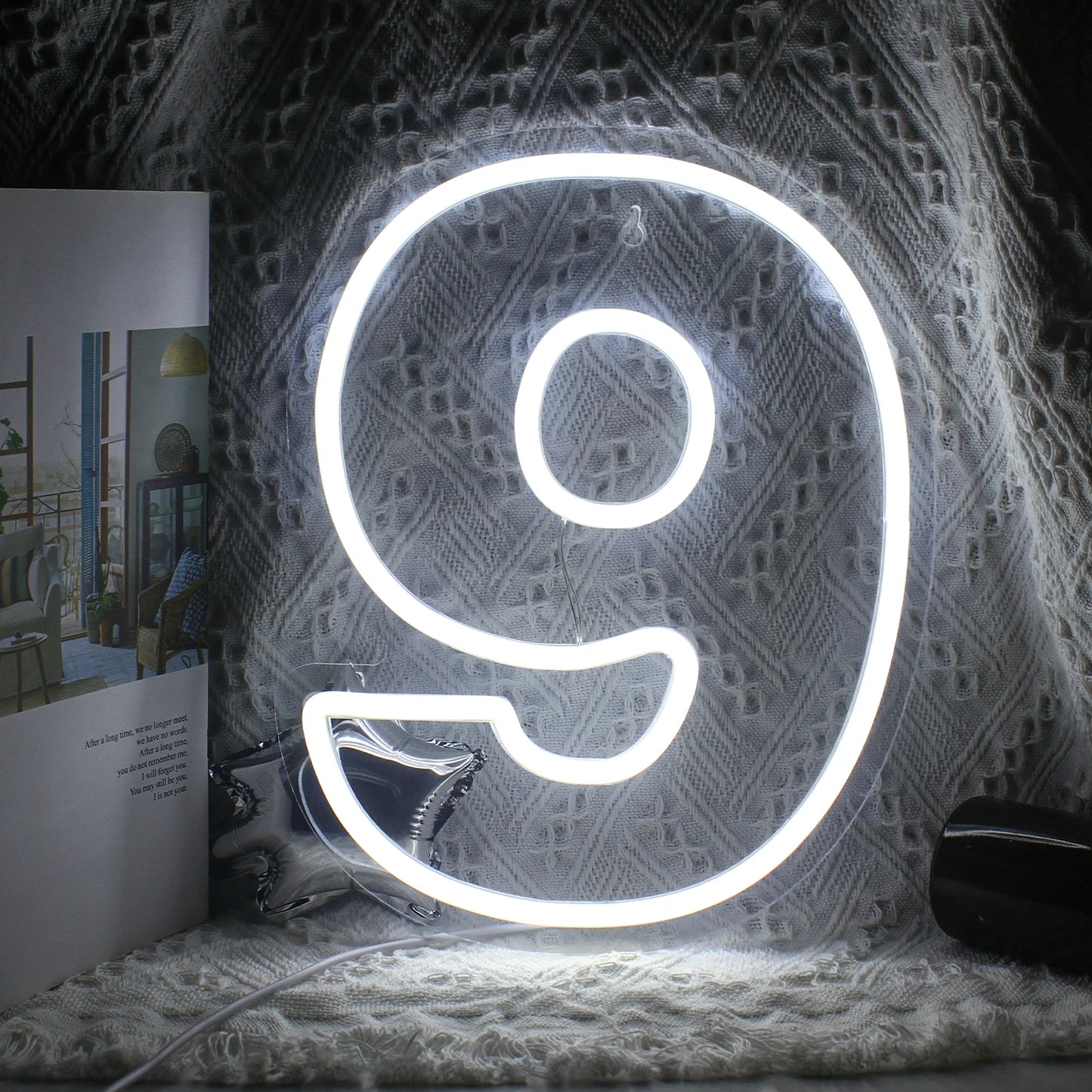 Número Digital de Aniversário 0-9 Letreiro de LED USB 5V - Econômico
