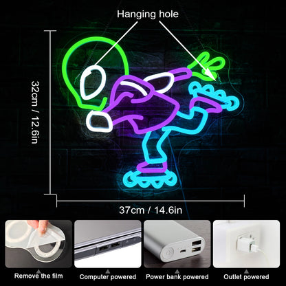 Alien 5V USB LED Neon Sign - Budget Friendly