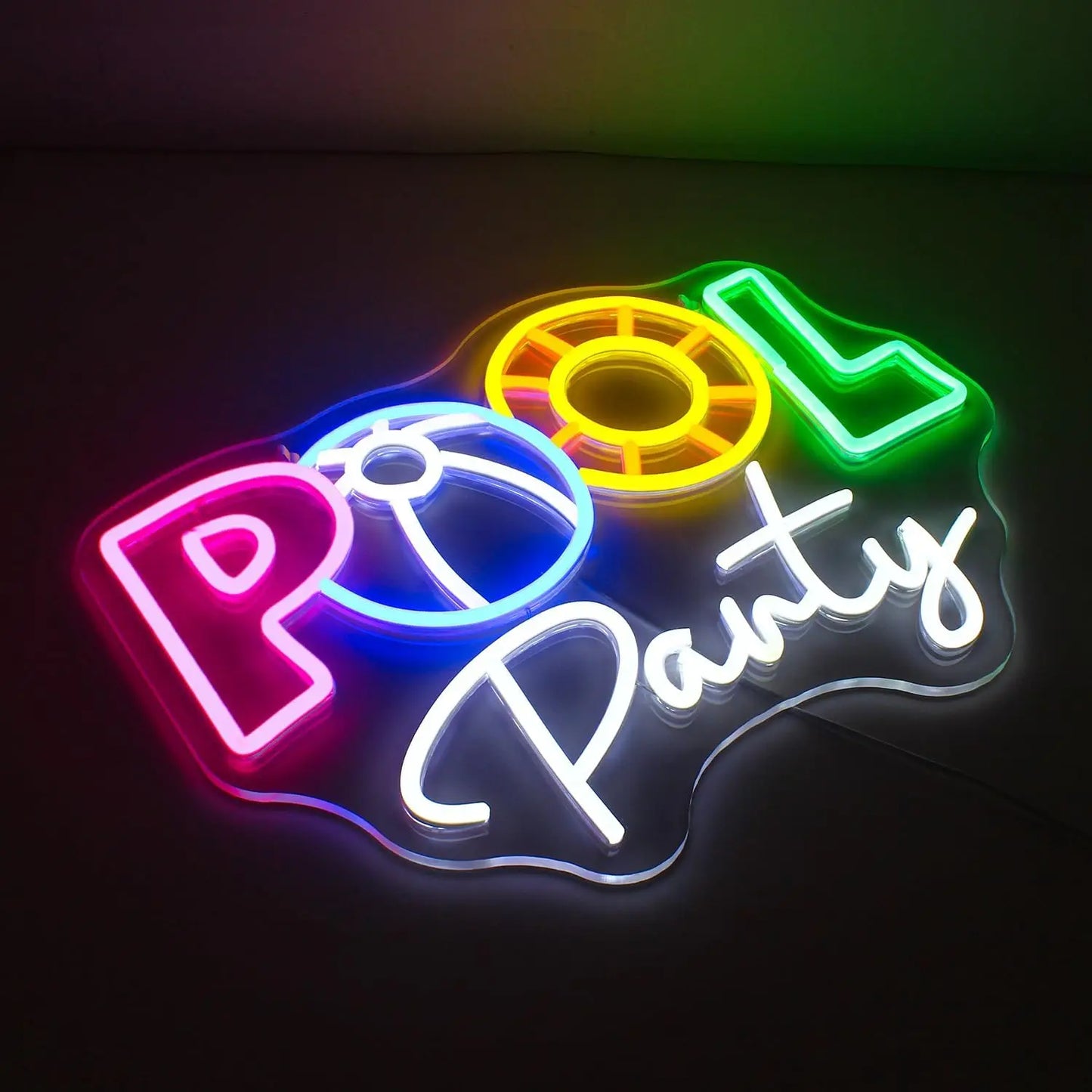 Pool Party 5V USB LED Neon Sign - Budget Friendly