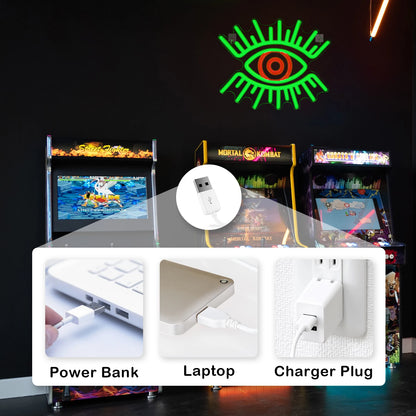 Olhos 5V USB Letreiro de LED - Econômico