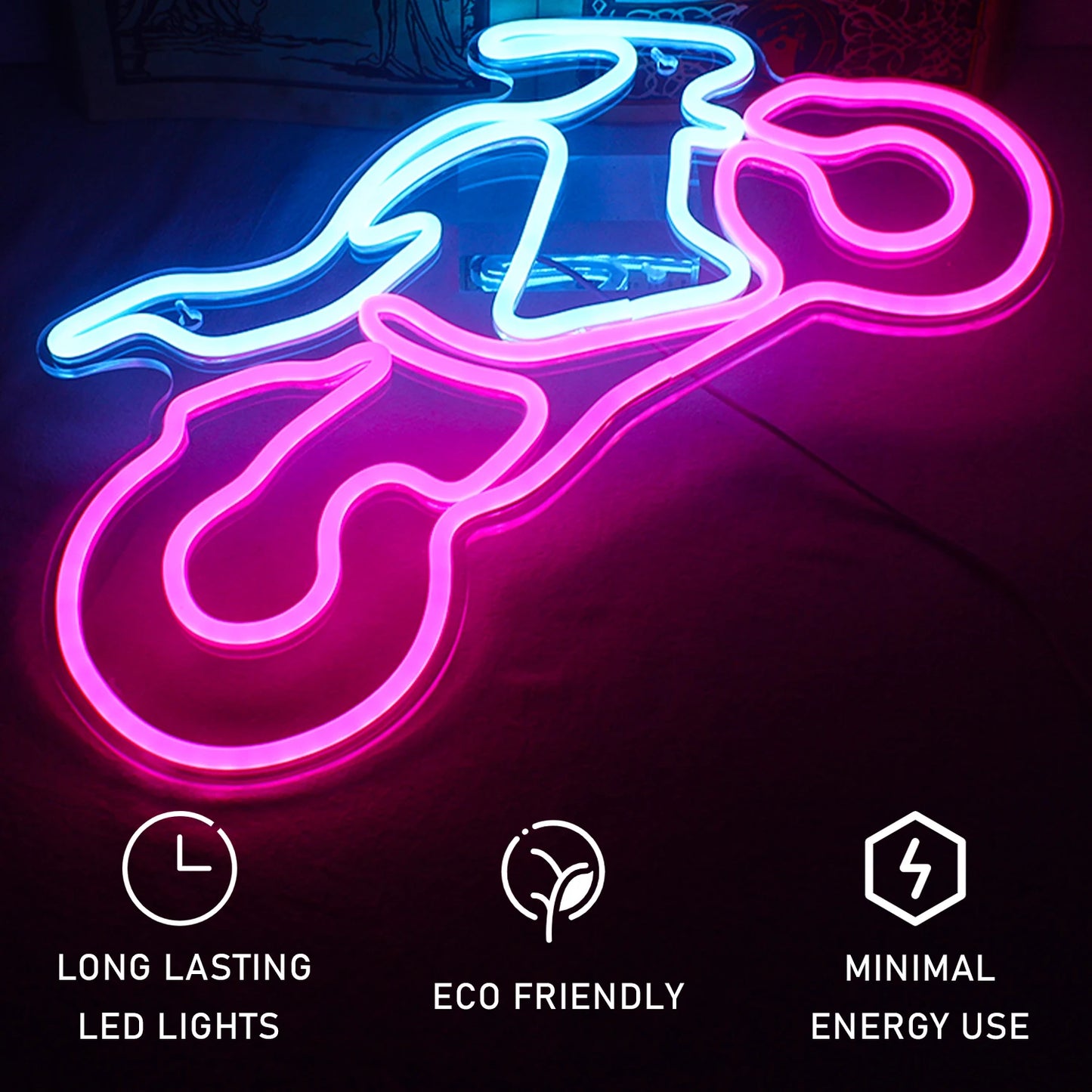 Placa de LED USB 5V para Motocicleta - Econômica
