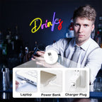 Drinks – Letras coloridas – reclame luminoso em néon LED (5 V USB)