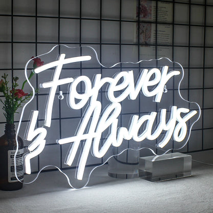 Forever Always 5V USB LED Neon Sign - Budget Friendly