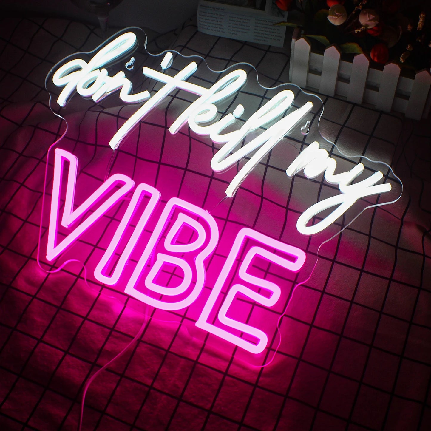 Don't Kill My Vibe 5V USB LED Neon Sign - Budget Friendly