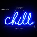 Chill – letreiro de néon LED (5 V USB)