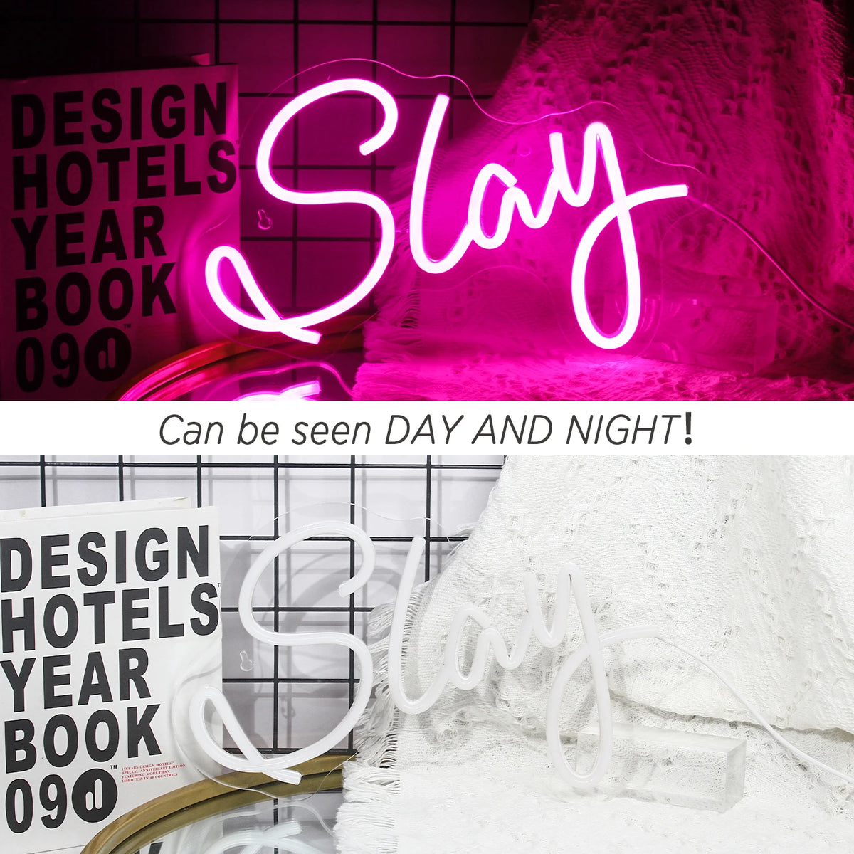 Slay – reclame luminoso em néon LED (5 V USB)