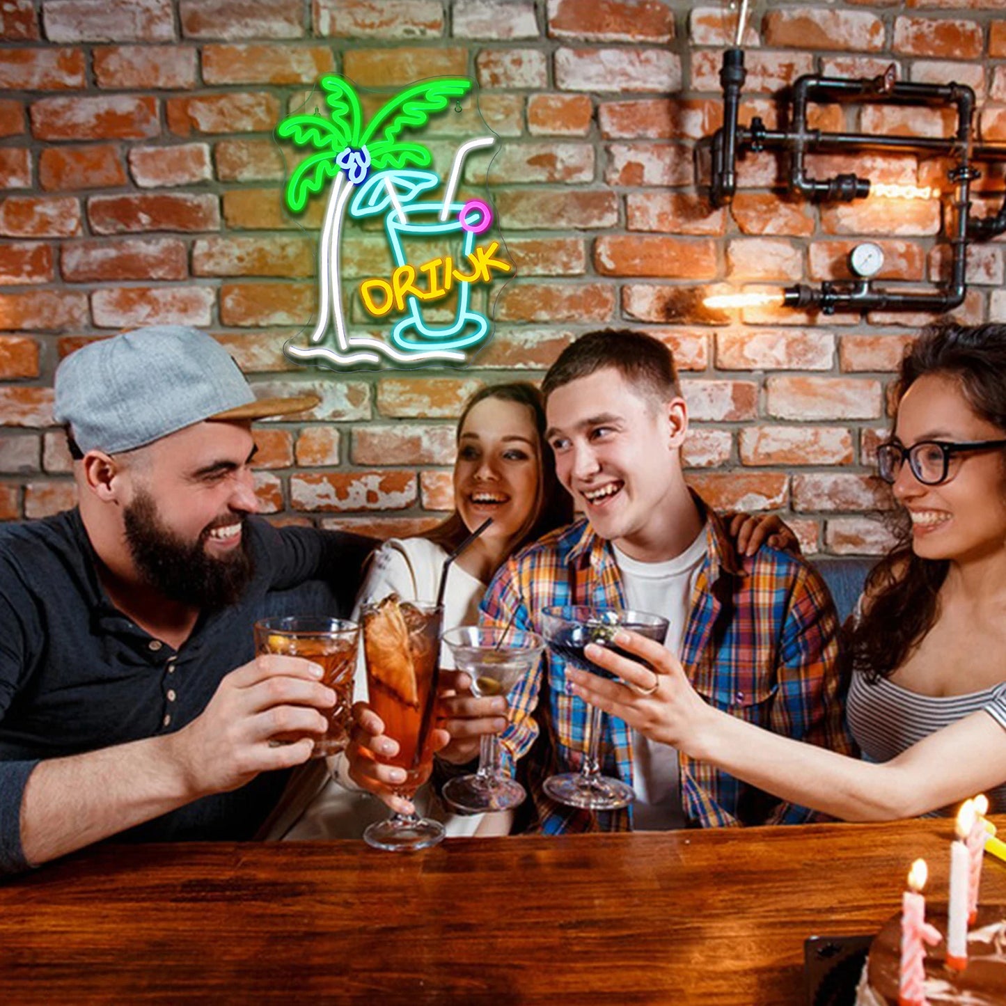 Beach Drink 5V USB LED Neon Sign - Budget Friendly