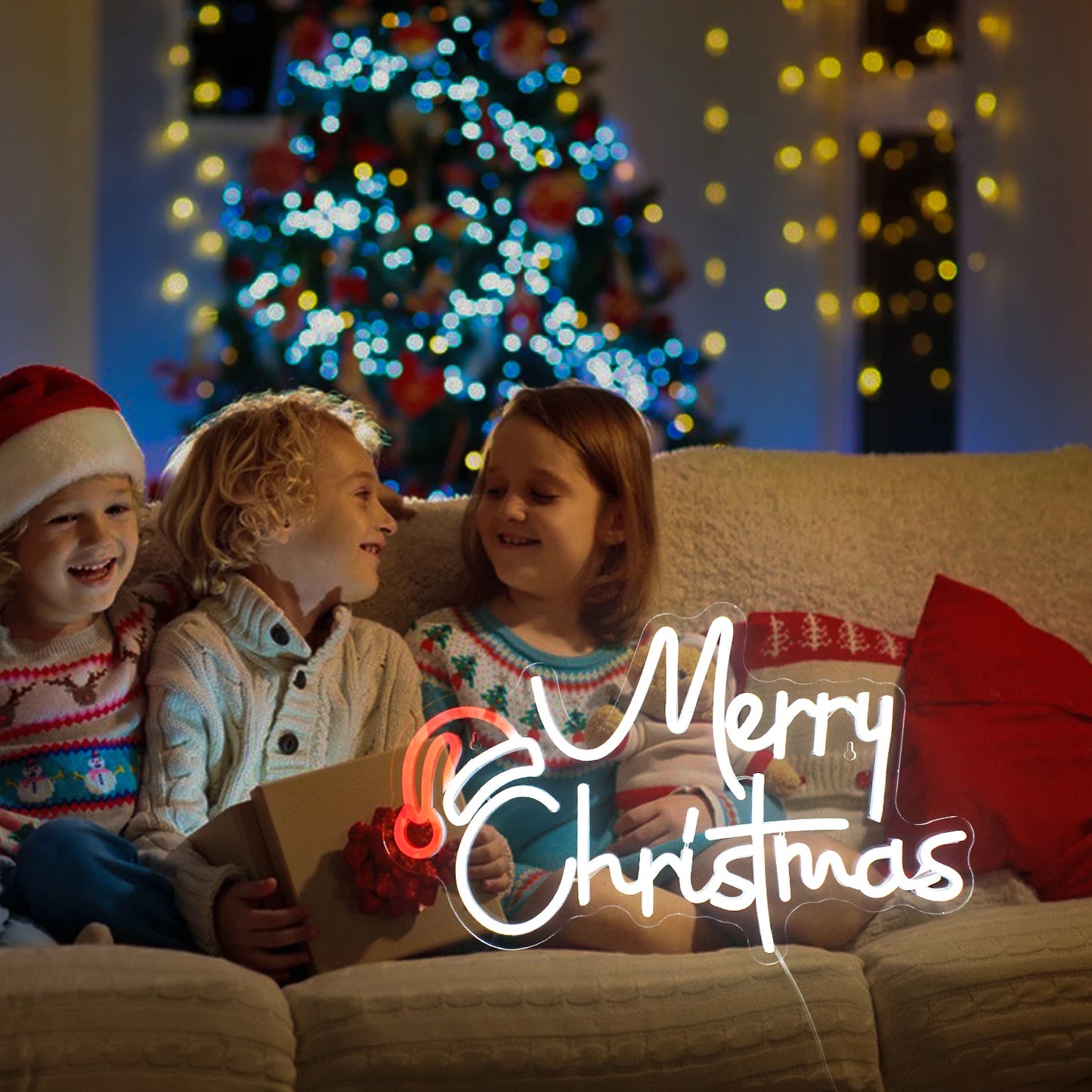 Decoração de Natal 5V USB Letreiro de LED - Econômico