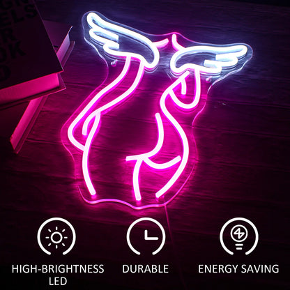 Letreiro de LED USB 5V Angel - Econômico