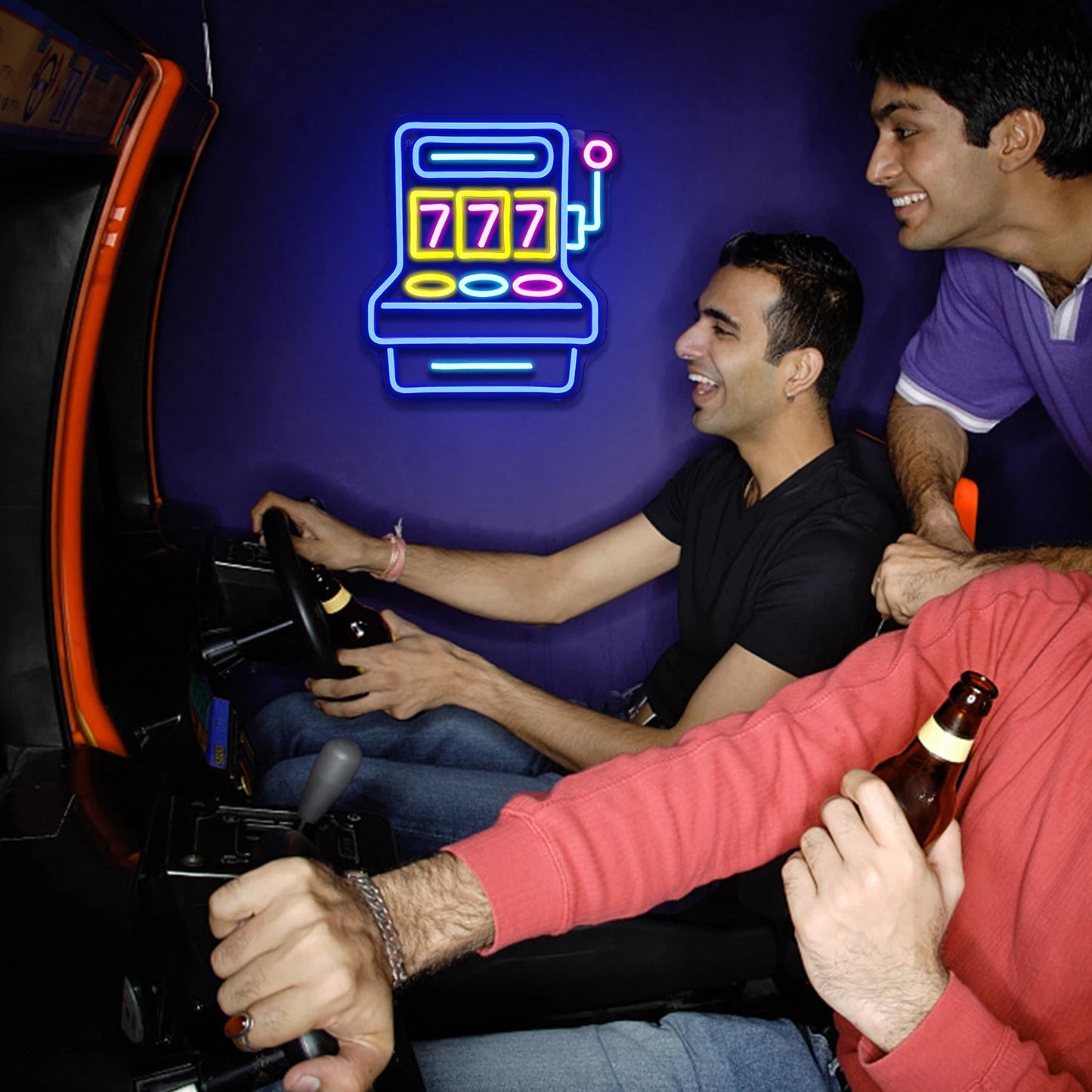 777 Game Room 5V USB LED Neon Sign - Budget Friendly