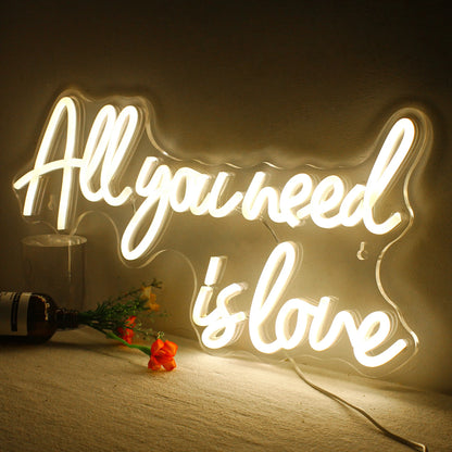 Tudo Que Você Precisa é Amor 5V Mini USB Letreiro de LED - Econômico