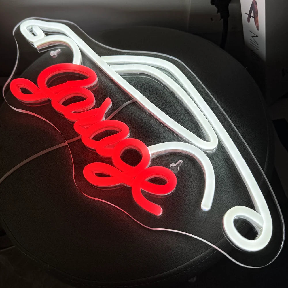 Garage 5V USB LED Neon Sign - Budget Friendly