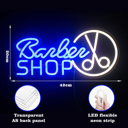 Barbershop 5V USB LED Neon Sign - Budget Friendly
