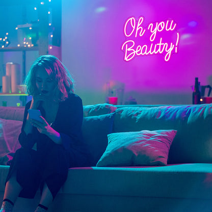 Oh You Beauty 5V USB Letreiro de LED - Econômico
