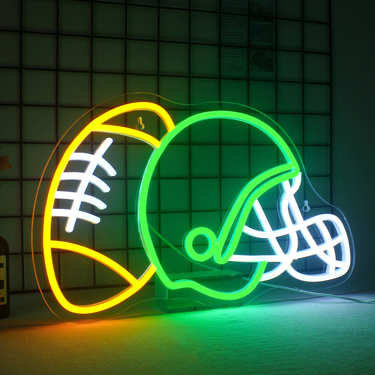 Capacete de Rugby Letreiro de LED USB 5V - Econômico