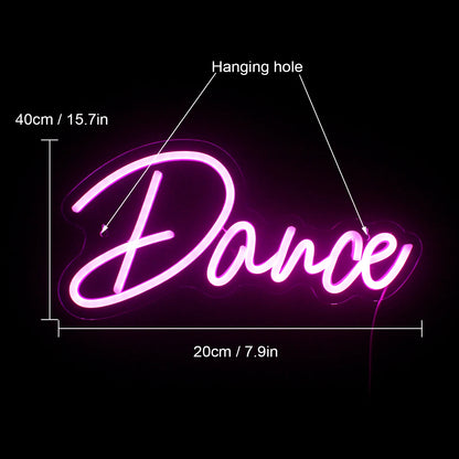 Letreiro de LED USB 5V Dance - Econômico