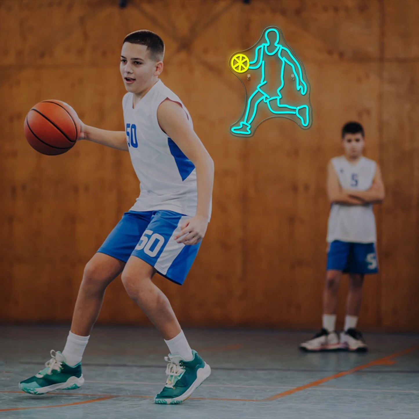 Letreiro de LED USB 5V de Basquete - Econômico