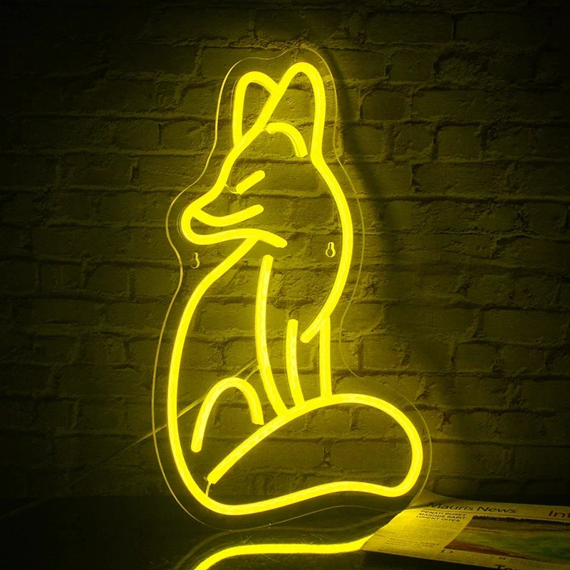 Letreiro de LED USB 5V Raposa - Econômico