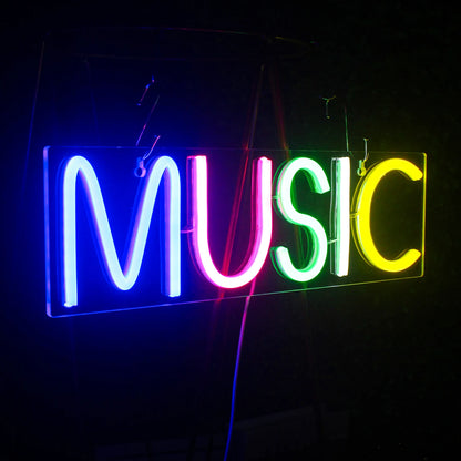 Letreiro de LED Musical USB 5V - Econômico