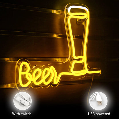 Letreiro de LED USB 5V para Cerveja - Econômico