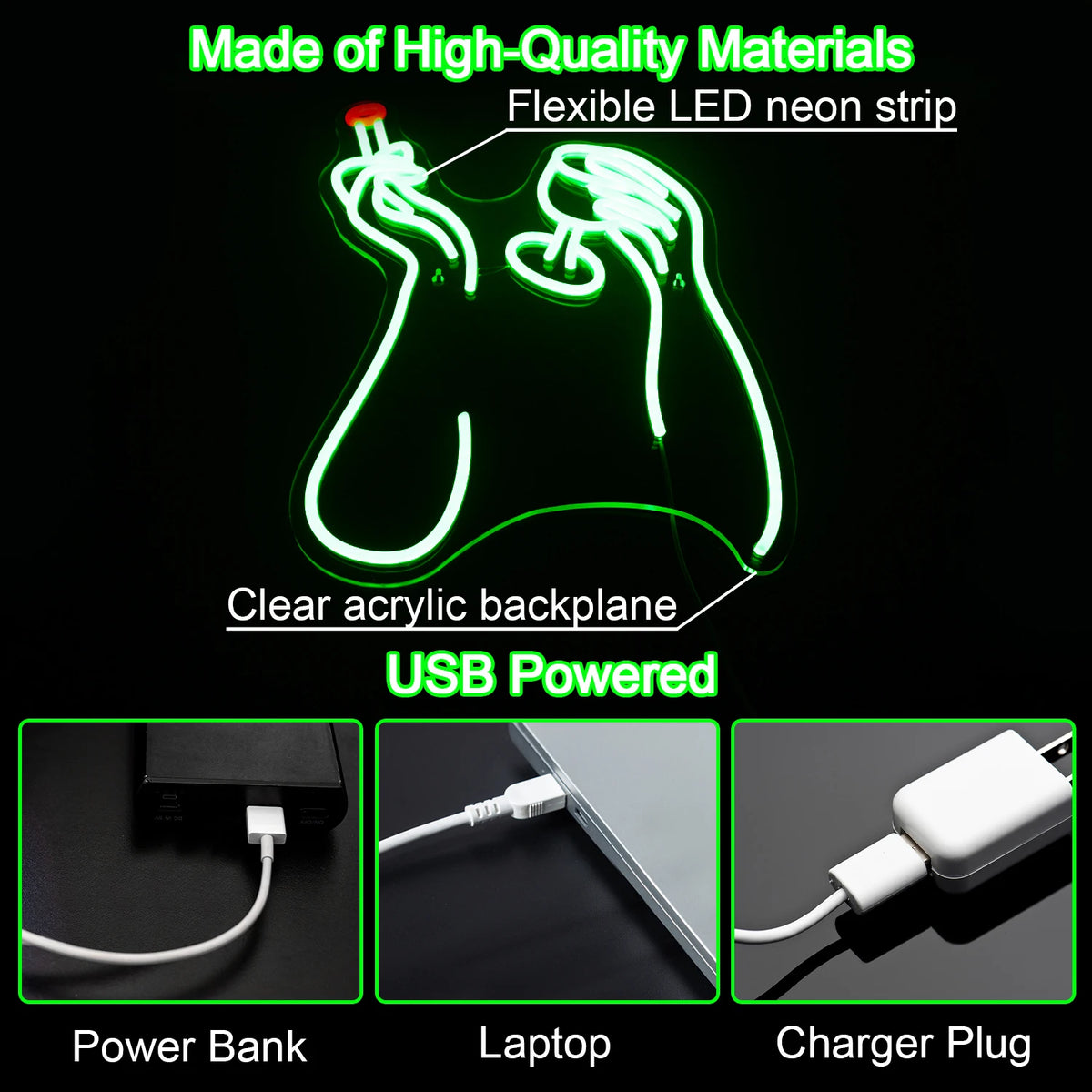 Tabaco e bebidas – letreiro de néon LED (5 V USB)