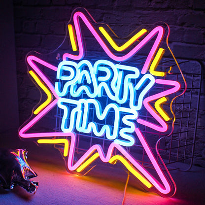 Party Time 5V USB LED Neon Sign - Budget Friendly