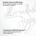 do what you love – Coração – letreiro de néon LED (5 V USB)