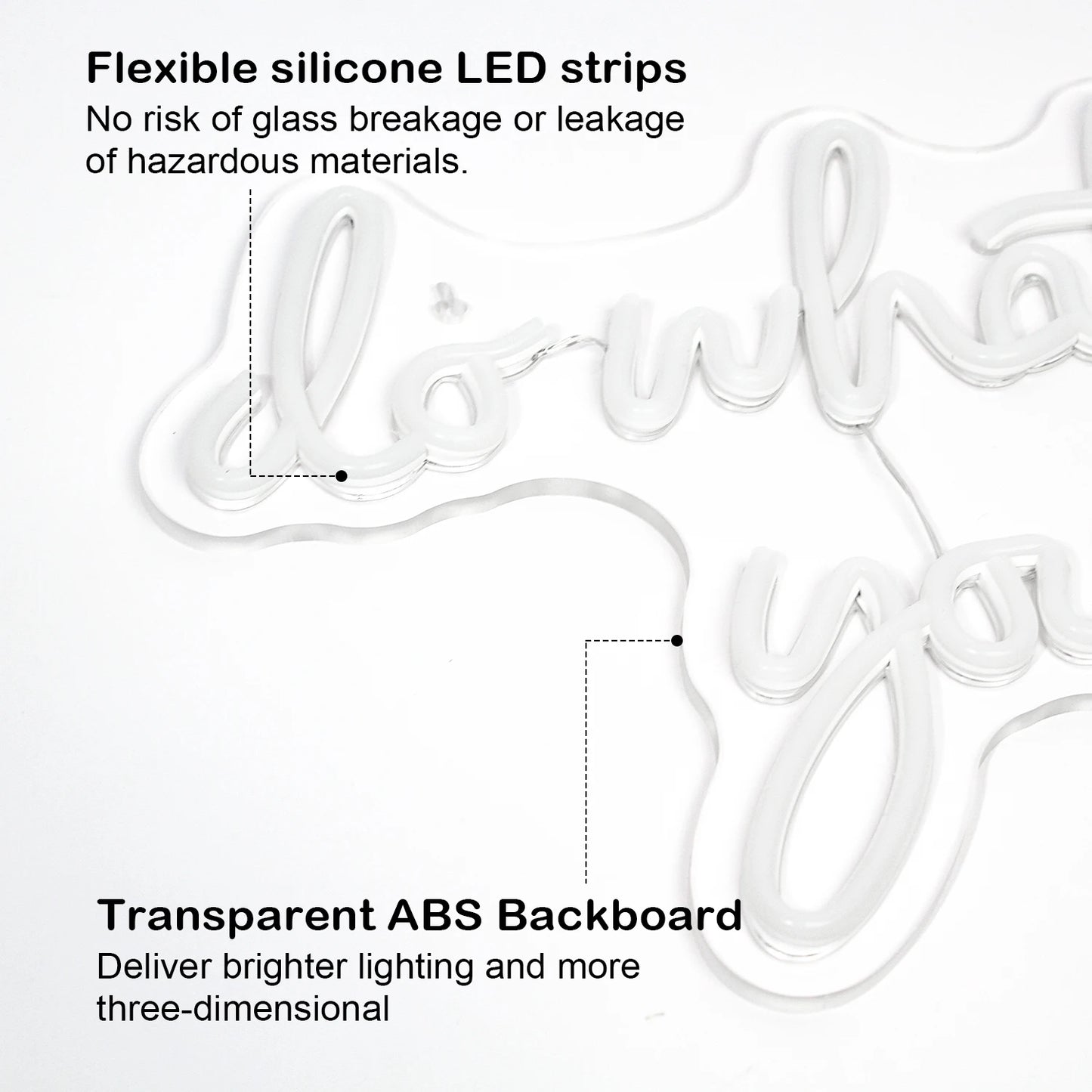 Faça o Que Você Ama 5V USB Letreiro de LED - Econômico
