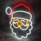 Cara do Pai Natal – letreiro de néon LED (5 V USB)